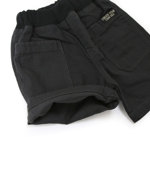 DILASH（ディラッシュ）の「Wガーゼハーフパンツ（4分丈）（その他パンツ・キッズ・チャコール/グリーン/イエロー・80/90/100/110/120/130/140）」の5枚目の写真