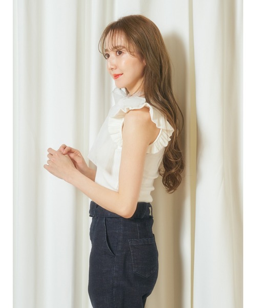 セール】リボンフリルトップス（Tシャツ/カットソー）｜MIIA（ミーア 