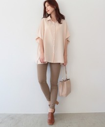 AMBIENT | ｼｮｰﾄｽﾘｰﾌﾞｵｰﾊﾞｰｼｬﾂ(シャツ/ブラウス)