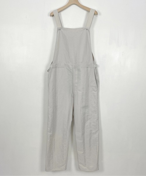 KIIT（キート）の「KIIT キート / HIGH COUNT NYLON WEATHER CLOTH OVER ALLS 高密度ナイロンタフタオーバーオール（セットアップ） / KIL-P95-600（サロペット/オーバーオール・メンズ・ライトグレー/ブラック・3/1/2）」の3枚目の写真