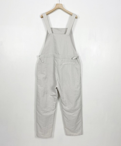 KIIT（キート）の「KIIT キート / HIGH COUNT NYLON WEATHER CLOTH OVER ALLS 高密度ナイロンタフタオーバーオール（セットアップ） / KIL-P95-600（サロペット/オーバーオール・メンズ・ライトグレー/ブラック・3/1/2）」の6枚目の写真