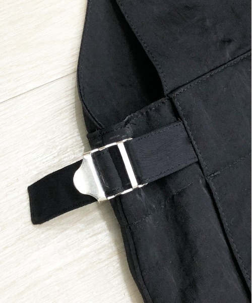 KIIT（キート）の「KIIT キート / HIGH COUNT NYLON WEATHER CLOTH OVER ALLS 高密度ナイロンタフタオーバーオール（セットアップ） / KIL-P95-600（サロペット/オーバーオール・メンズ・ライトグレー/ブラック・3/1/2）」の7枚目の写真