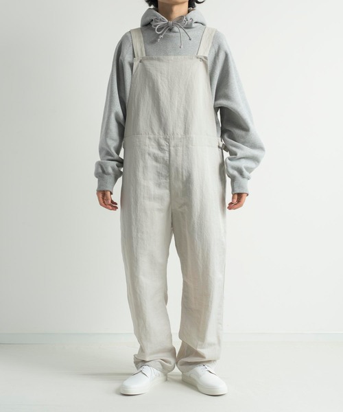 KIIT（キート）の「KIIT キート / HIGH COUNT NYLON WEATHER CLOTH OVER ALLS 高密度ナイロンタフタオーバーオール（セットアップ） / KIL-P95-600（サロペット/オーバーオール・メンズ・ライトグレー/ブラック・3/1/2）」の15枚目の写真