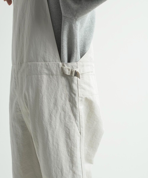KIIT（キート）の「KIIT キート / HIGH COUNT NYLON WEATHER CLOTH OVER ALLS 高密度ナイロンタフタオーバーオール（セットアップ） / KIL-P95-600（サロペット/オーバーオール・メンズ・ライトグレー/ブラック・3/1/2）」の18枚目の写真