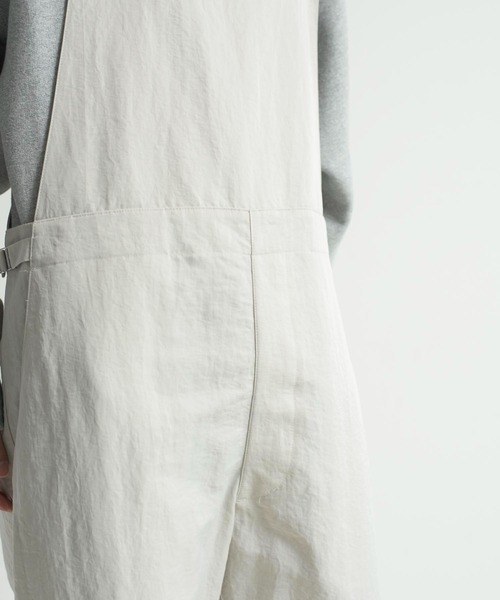 KIIT（キート）の「KIIT キート / HIGH COUNT NYLON WEATHER CLOTH OVER ALLS 高密度ナイロンタフタオーバーオール（セットアップ） / KIL-P95-600（サロペット/オーバーオール・メンズ・ライトグレー/ブラック・3/1/2）」の19枚目の写真