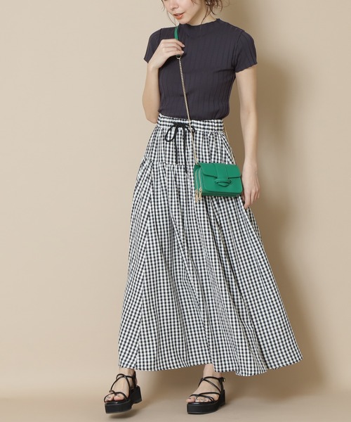 N.（N. Natural Beauty Basic）（エヌエヌナチュラルビューティーベーシック）の「【S Size Line】◆ボリュームタフタマキシスカート（スカート・レディース・ブラック系その他/イエロー系その他・SMALL/MEDIUM）」の2枚目の写真