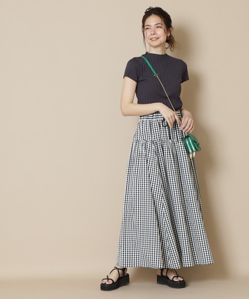 N.（N. Natural Beauty Basic）（エヌエヌナチュラルビューティーベーシック）の「【S Size Line】◆ボリュームタフタマキシスカート（スカート・レディース・ブラック系その他/イエロー系その他・SMALL/MEDIUM）」の9枚目の写真