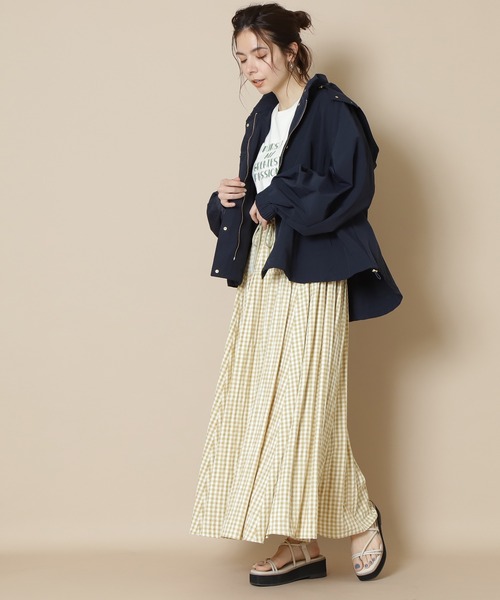 N.（N. Natural Beauty Basic）（エヌエヌナチュラルビューティーベーシック）の「【S Size Line】◆ボリュームタフタマキシスカート（スカート・レディース・ブラック系その他/イエロー系その他・SMALL/MEDIUM）」の4枚目の写真