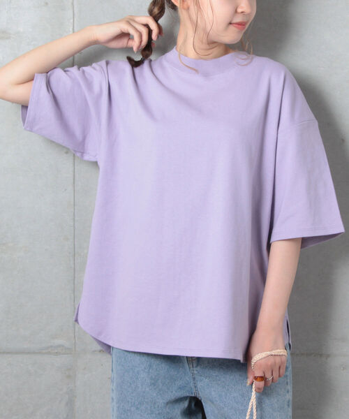 fredy repit（フレディレピ）の「[新色追加]USA COTTON オーバーTEE（Tシャツ/カットソー・レディース・チャコールグレー/ベージュ/オフホワイト/ピンク/ライトパープル/ブラック・38）」の5枚目の写真