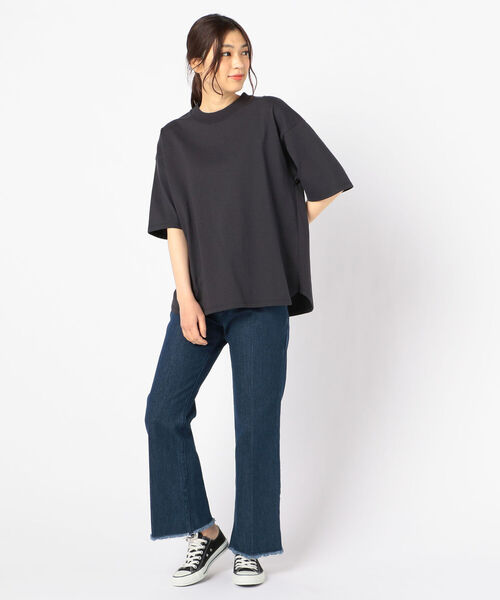 fredy repit（フレディレピ）の「[新色追加]USA COTTON オーバーTEE（Tシャツ/カットソー・レディース・チャコールグレー/ベージュ/オフホワイト/ピンク/ライトパープル/ブラック・38）」の11枚目の写真