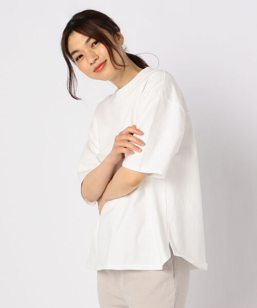 fredy repit（フレディレピ）の「[新色追加]USA COTTON オーバーTEE（Tシャツ/カットソー・レディース・チャコールグレー/ベージュ/オフホワイト/ピンク/ライトパープル/ブラック・38）」の10枚目の写真