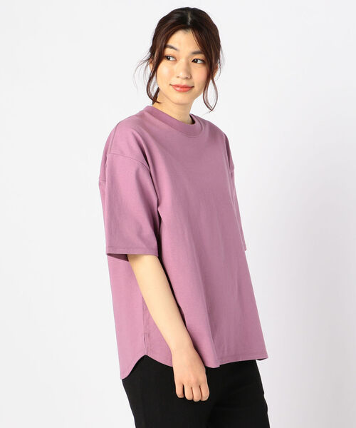 fredy repit（フレディレピ）の「[新色追加]USA COTTON オーバーTEE（Tシャツ/カットソー・レディース・チャコールグレー/ベージュ/オフホワイト/ピンク/ライトパープル/ブラック・38）」の8枚目の写真