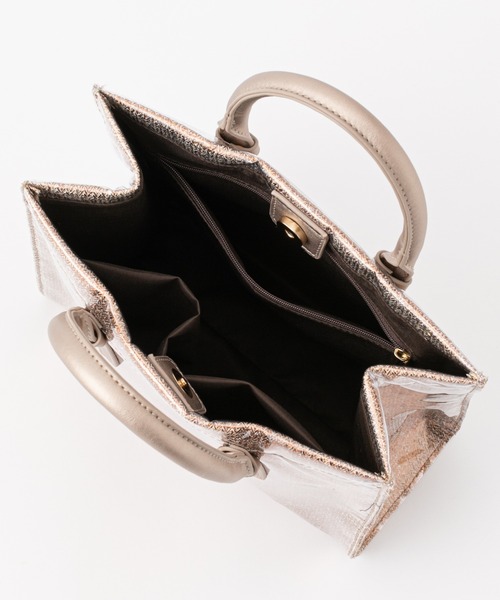 COLONY 2139（コロニートゥーワンスリーナイン）の「PVCクリアトートバッグ(メタリック)（トートバッグ・レディース・シルバー/ゴールド・FREE）」の3枚目の写真