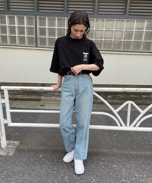 BIG MAC（ビッグマック）の「【BIG MAC×FACE】別注OVERALL MAN PRINT TEE/オーバーオールマンプリントTシャツ（Tシャツ/カットソー・メンズ・ブラック/ホワイト・LARGE/MEDIUM）」の18枚目の写真