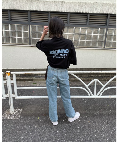 BIG MAC（ビッグマック）の「【BIG MAC×FACE】別注OVERALL MAN PRINT TEE/オーバーオールマンプリントTシャツ（Tシャツ/カットソー・メンズ・ブラック/ホワイト・LARGE/MEDIUM）」の19枚目の写真