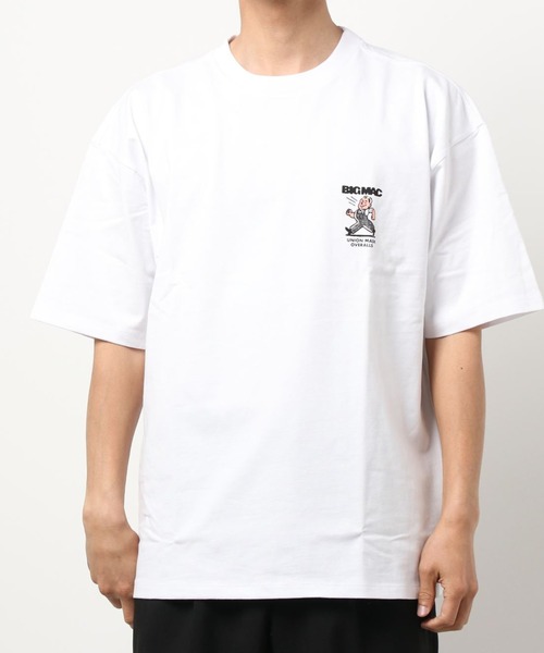 BIG MAC（ビッグマック）の「【BIG MAC×FACE】別注OVERALL MAN PRINT TEE/オーバーオールマンプリントTシャツ（Tシャツ/カットソー・メンズ・ブラック/ホワイト・LARGE/MEDIUM）」の22枚目の写真