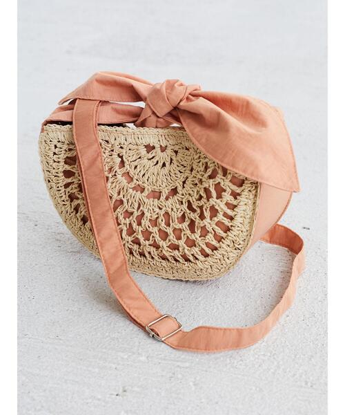 Green Parks(グリーンパークス)の「・CONTROL FREAKペーパーリボンショルダー*(ショルダーバッグ・レディース・ブラウン/オレンジ・FREE)」の15枚目の写真