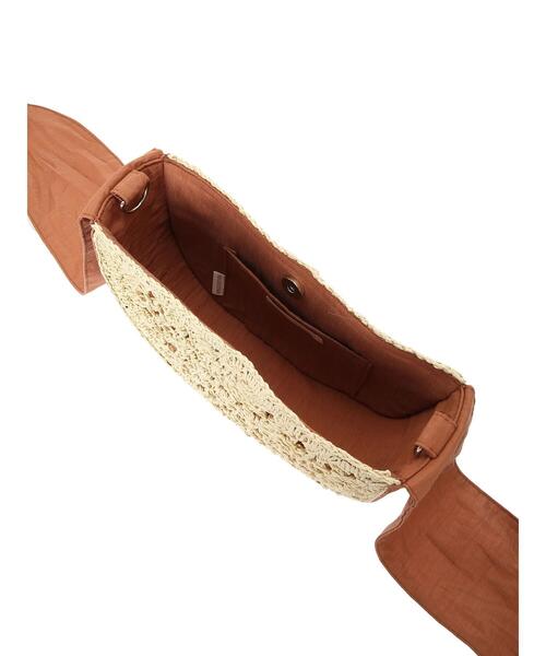 Green Parks(グリーンパークス)の「・CONTROL FREAKペーパーリボンショルダー*(ショルダーバッグ・レディース・ブラウン/オレンジ・FREE)」の6枚目の写真