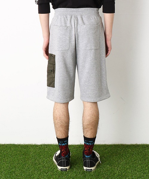 Purple&Yellow（パープルアンドイエロー）の「配色ポケット　ショートパンツ（その他パンツ・メンズ・グレー/ブラック・SMALL/MEDIUM/LARGE/X-LARGE）」の6枚目の写真