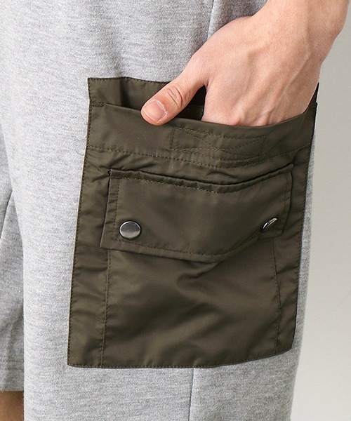 Purple&Yellow（パープルアンドイエロー）の「配色ポケット　ショートパンツ（その他パンツ・メンズ・グレー/ブラック・SMALL/MEDIUM/LARGE/X-LARGE）」の10枚目の写真