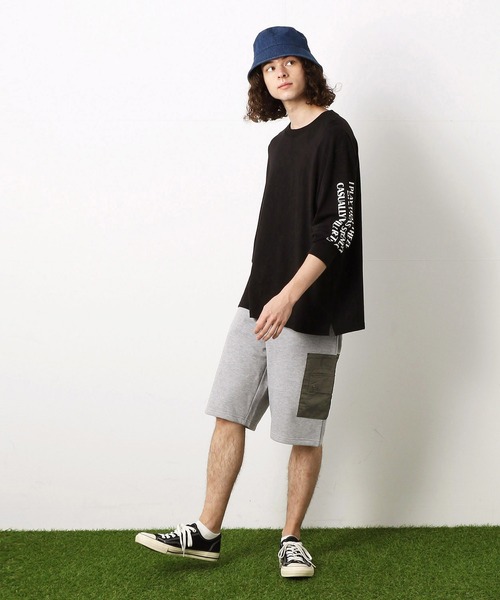 Purple&Yellow（パープルアンドイエロー）の「配色ポケット　ショートパンツ（その他パンツ・メンズ・グレー/ブラック・SMALL/MEDIUM/LARGE/X-LARGE）」の13枚目の写真