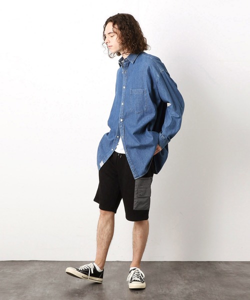 Purple&Yellow（パープルアンドイエロー）の「配色ポケット　ショートパンツ（その他パンツ・メンズ・グレー/ブラック・SMALL/MEDIUM/LARGE/X-LARGE）」の15枚目の写真