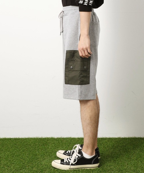 Purple&Yellow（パープルアンドイエロー）の「配色ポケット　ショートパンツ（その他パンツ・メンズ・グレー/ブラック・SMALL/MEDIUM/LARGE/X-LARGE）」の17枚目の写真