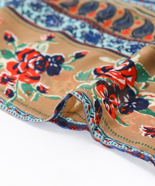 AS KNOW AS de base（アズノゥアズドゥバズ）の「花々を着るＴＮ（チュニック・レディース・ブラウン/グリーン・FREE）」の17枚目の写真