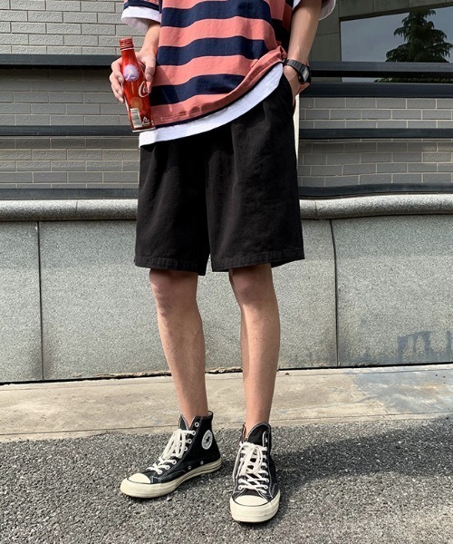 ACT（アクト）の「【ACT -fascination design-】ベーシック ハーフパンツ（その他パンツ・メンズ・ブラック/ベージュ/カーキ・M/L/XL）」の5枚目の写真