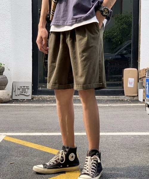 ACT（アクト）の「【ACT -fascination design-】ベーシック ハーフパンツ（その他パンツ・メンズ・ブラック/ベージュ/カーキ・M/L/XL）」の10枚目の写真