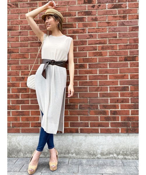 透かし編みノースリロングワンピース ワンピース Duras デュラス のファッション通販 Zozotown