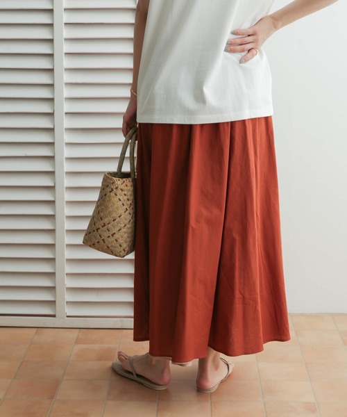 URBAN RESEARCH DOORS（アーバンリサーチドアーズ）の「コットンボイルリバーシブルスカート（スカート・レディース・ロイヤルブルー/ベージュ/グリーン・ONE）」の12枚目の写真