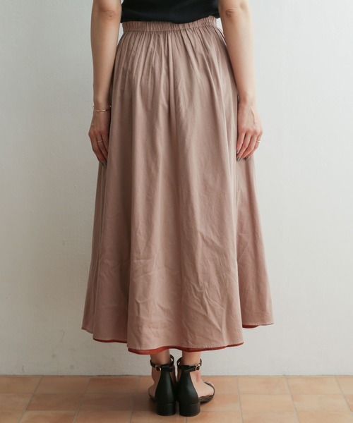 URBAN RESEARCH DOORS（アーバンリサーチドアーズ）の「コットンボイルリバーシブルスカート（スカート・レディース・ロイヤルブルー/ベージュ/グリーン・ONE）」の9枚目の写真