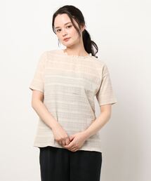 Samansa Mos2 | シャーリングブラウス(シャツ/ブラウス)