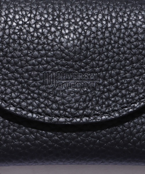 UNIVERSAL OVERALL（ユニバーサルオーバーオール）の「UNIVERSAL OVERALL/ユニバーサルオーバーオール シボレザーダブルフラップ 財布 ミニウォレット（財布・メンズ・ベージュ/オレンジ/グリーン/ブラック・FREE）」の6枚目の写真