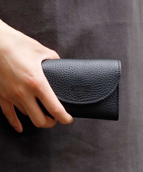 UNIVERSAL OVERALL（ユニバーサルオーバーオール）の「UNIVERSAL OVERALL/ユニバーサルオーバーオール シボレザーダブルフラップ 財布 ミニウォレット（財布・メンズ・ベージュ/オレンジ/グリーン/ブラック・FREE）」の14枚目の写真