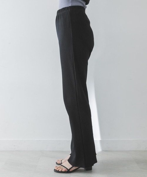 URBAN RESEARCH（アーバンリサーチ）の「針抜きリブカットソーパンツ（その他パンツ・レディース・ブラック/アイボリー・FREE）」の10枚目の写真