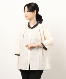 Samansa Mos2 | クレリックフリルブラウス(シャツ/ブラウス)