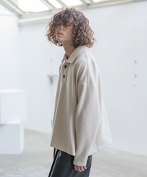 CASPER JOHN | Nep Yarn TR Knit Polo Shirts/ネップヤーンTRニットポロシャツ(ポロシャツ)