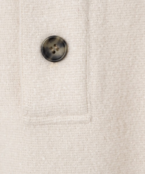 casperjohn ニットポロシャツ　Lサイズ CASPER JOHN（キャスパージョン）の「Marble skipper knit polo