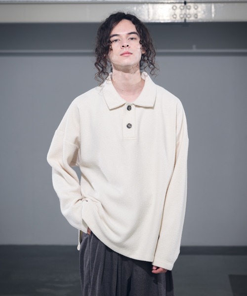 Nep Yarn TR Knit Polo Shirts/ネップヤーンTRニットポロシャツ