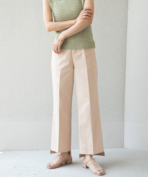 rectangle（レクタングル）の「ステップヘムカラーパンツ（その他パンツ・レディース・グリーン/オレンジ/ピンク/イエロー/ベージュ/ブルー・MEDIUM/SMALL）」の2枚目の写真