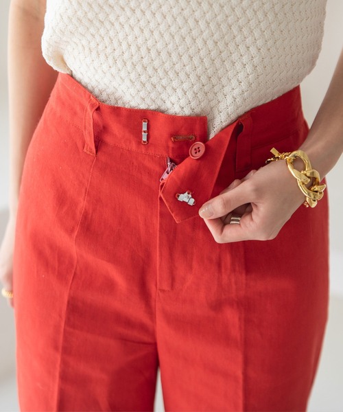 rectangle（レクタングル）の「ステップヘムカラーパンツ（その他パンツ・レディース・グリーン/オレンジ/ピンク/イエロー/ベージュ/ブルー・MEDIUM/SMALL）」の10枚目の写真