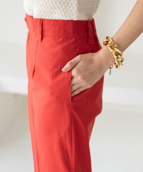 rectangle（レクタングル）の「ステップヘムカラーパンツ（その他パンツ・レディース・グリーン/オレンジ/ピンク/イエロー/ベージュ/ブルー・MEDIUM/SMALL）」の11枚目の写真