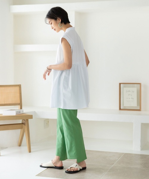 rectangle（レクタングル）の「ステップヘムカラーパンツ（その他パンツ・レディース・グリーン/オレンジ/ピンク/イエロー/ベージュ/ブルー・MEDIUM/SMALL）」の13枚目の写真