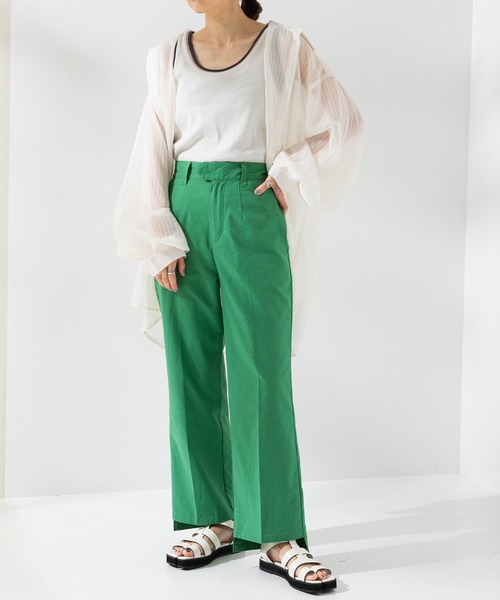 rectangle（レクタングル）の「ステップヘムカラーパンツ（その他パンツ・レディース・グリーン/オレンジ/ピンク/イエロー/ベージュ/ブルー・MEDIUM/SMALL）」の16枚目の写真