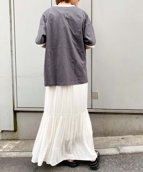 CIAOPANIC TYPY（チャオパニックティピー）の「【ZOZOTOWN限定】リンガープリントビッグTee（Tシャツ/カットソー・レディース・ブラウン/グレー/ホワイト/チャコールグレー・ONE SIZE）」の22枚目の写真