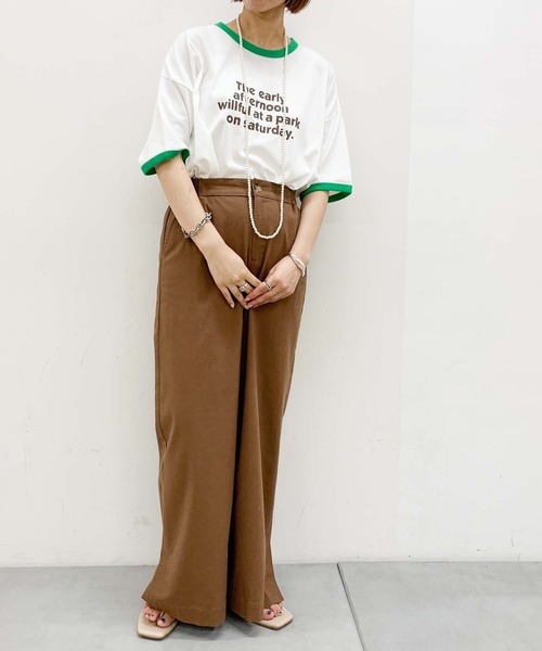 CIAOPANIC TYPY（チャオパニックティピー）の「【ZOZOTOWN限定】リンガープリントビッグTee（Tシャツ/カットソー・レディース・ブラウン/グレー/ホワイト/チャコールグレー・ONE SIZE）」の10枚目の写真