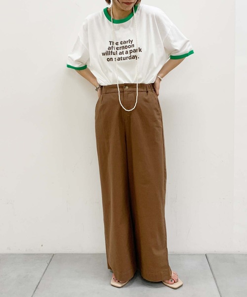 CIAOPANIC TYPY（チャオパニックティピー）の「【ZOZOTOWN限定】リンガープリントビッグTee（Tシャツ/カットソー・レディース・ブラウン/グレー/ホワイト/チャコールグレー・ONE SIZE）」の11枚目の写真