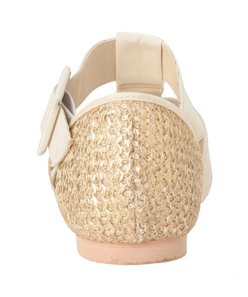 merry jenny（メリージェニー）の「箔グログランベルトシューズ（パンプス・レディース・オフホワイト/ベージュ・MEDIUM/LARGE）」の21枚目の写真